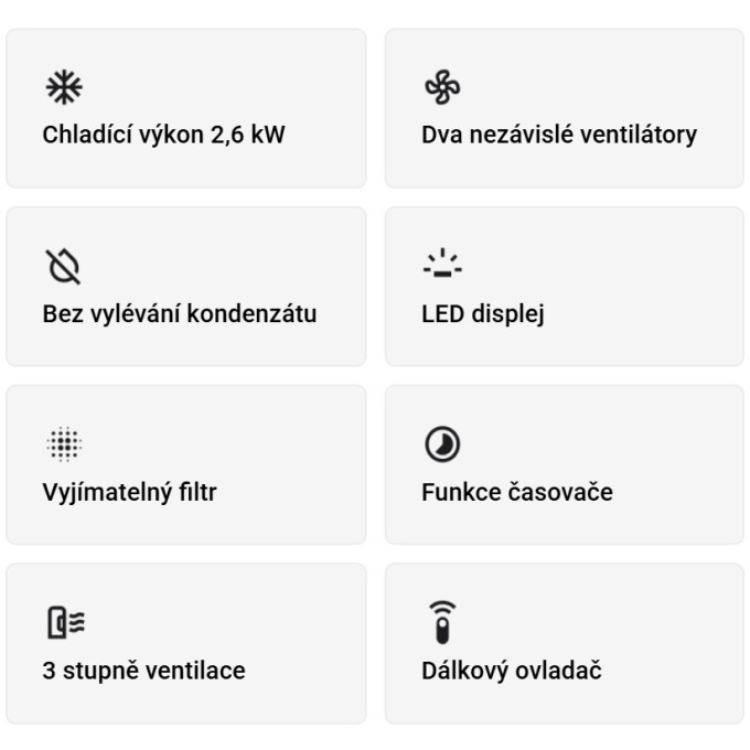 Mobilní klimatizace REMKO MKT 255 Eco S-Line Mobilní klimatizace REMKO MKT 255 Eco S-Line