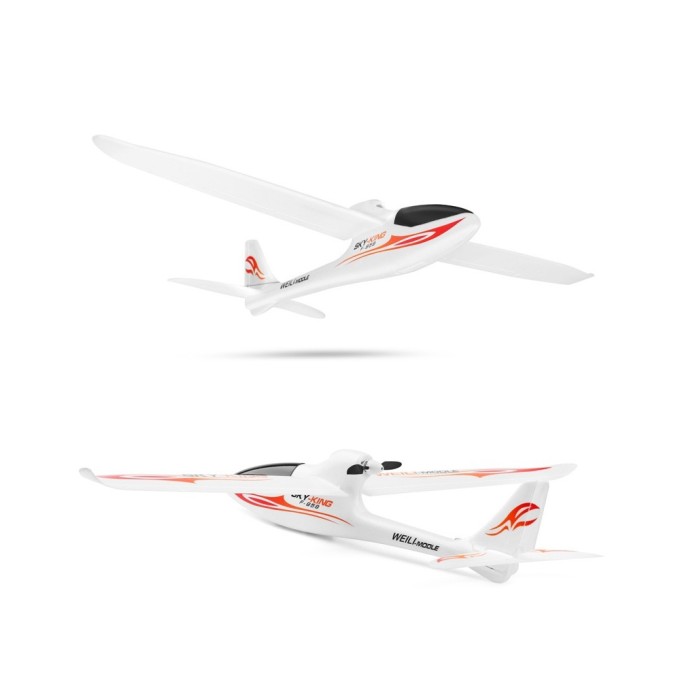 RC letadlo S-IDEE SKY-KING červená