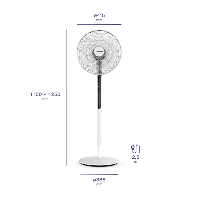 Stojanový ventilátor AERIUM SilentFlow R320 Stojanový ventilátor AERIUM SilentFlow R320