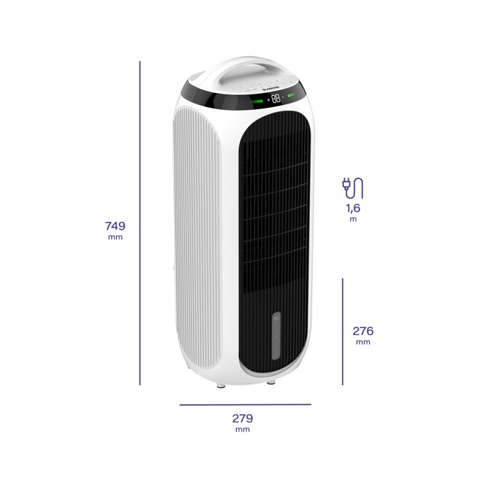 Ochlazovač vzduchu, čistička vzduchu, zvlhčovač a ventilátor AERIUM TotalCare 4in1 H13WIFI - rozbaleno