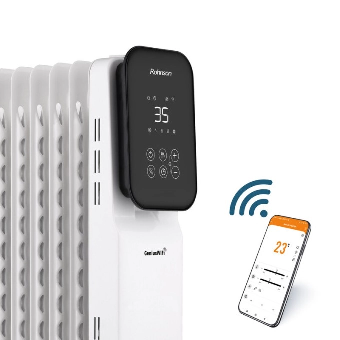Olejový radiátor Rohnson R-2511-23 Genius Wi-Fi